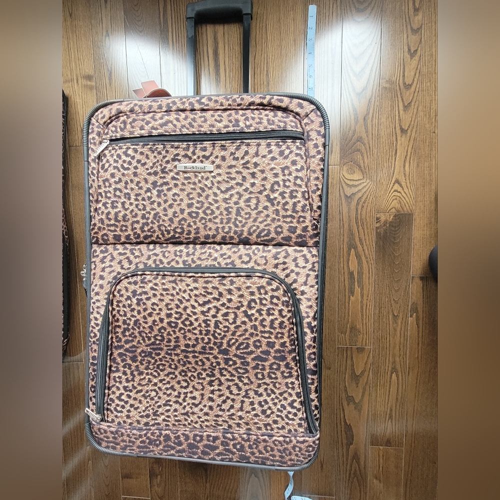 NWT Rockland Leopard Print Suitcase